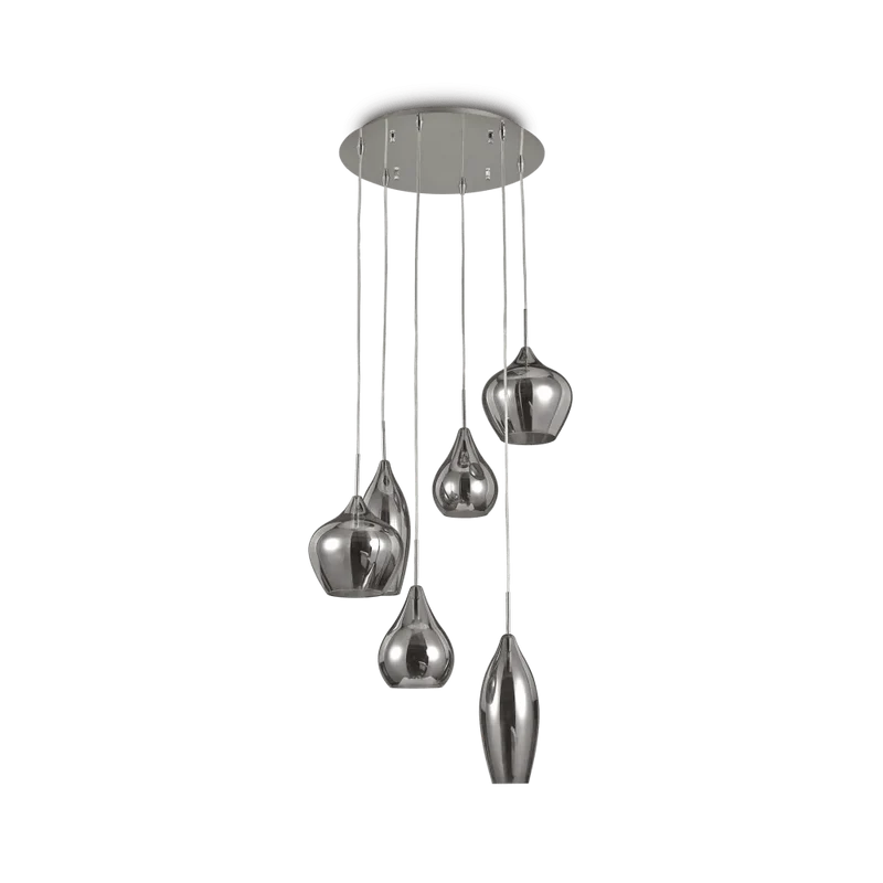 Suspension SOFT SP6 chrome verres fumé