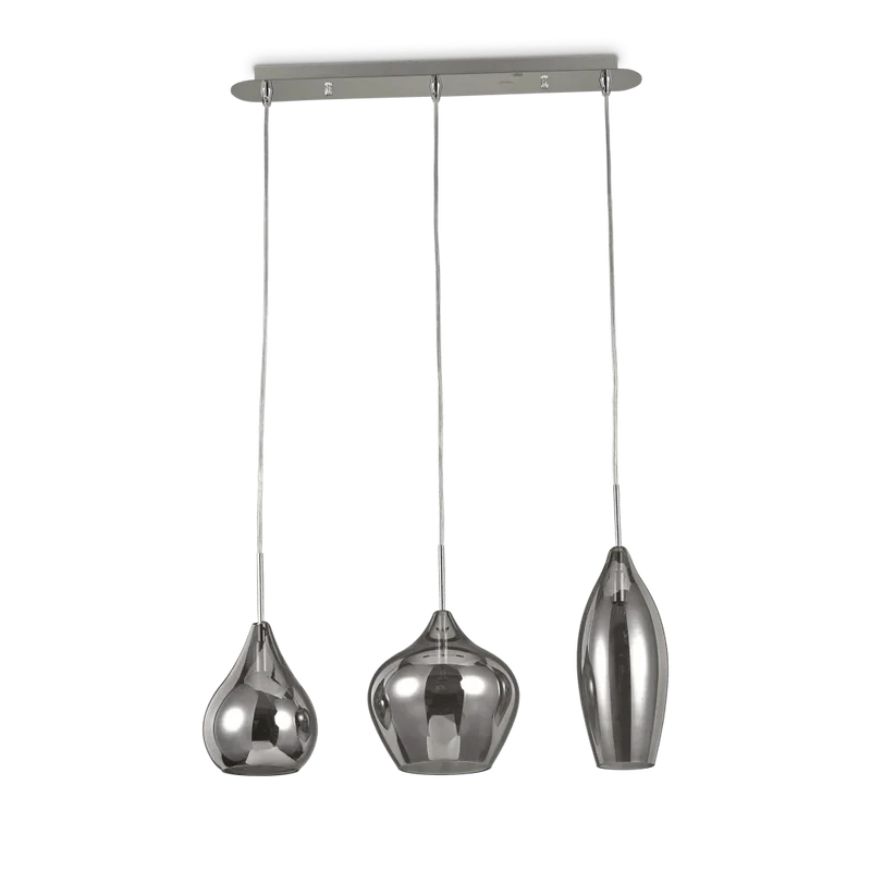 Suspension SOFT SP3 chrome verres fumé