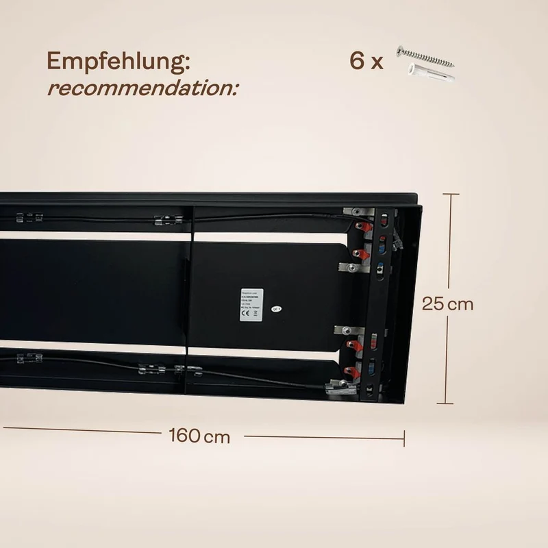 s.luce Belluna Esstisch-Pendelleuchte 8-flammig 160cm 2-reihig
