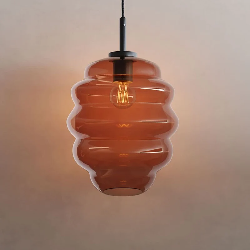 s.luce Echos Glas-Hängelampe Aufhängung 150cm Schwarz