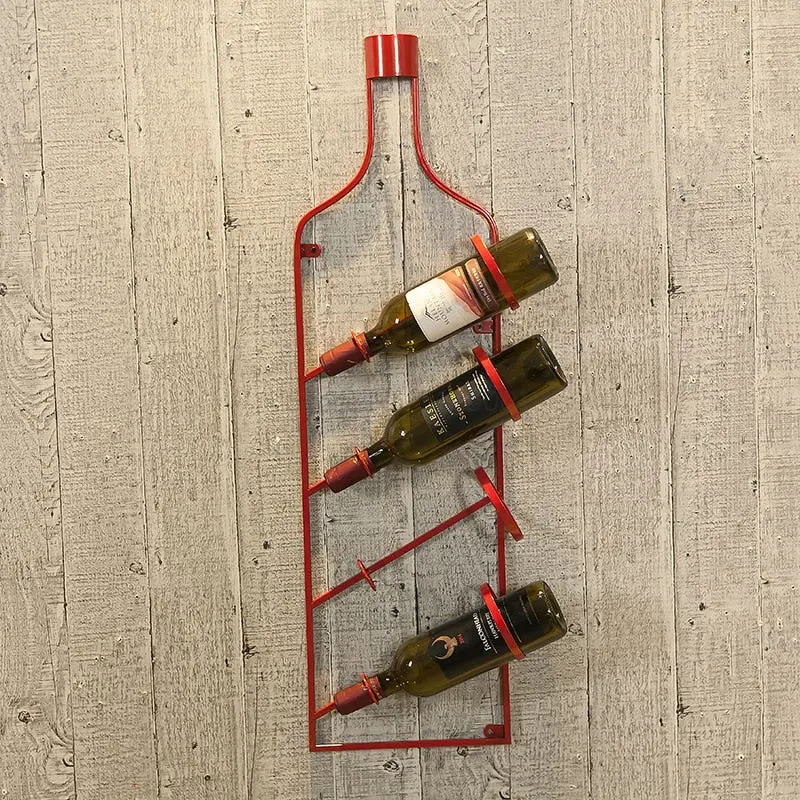 Étagère Murale Industrielle Originale Bouteille