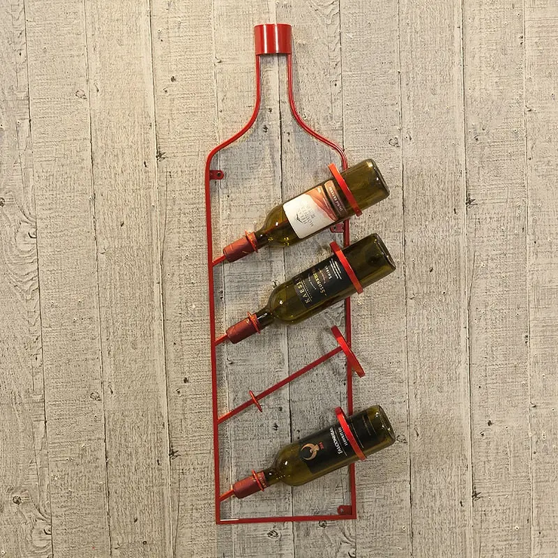 Étagère Murale Industrielle Originale Bouteille