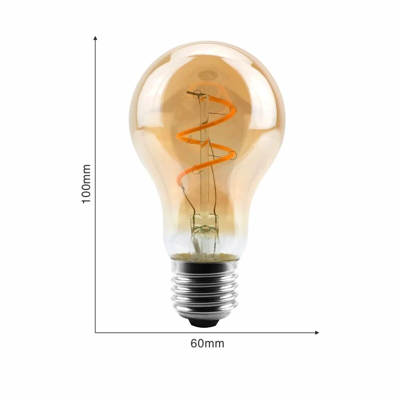 Ampoule LED A60 Filament Culot E27 (Ambrée)