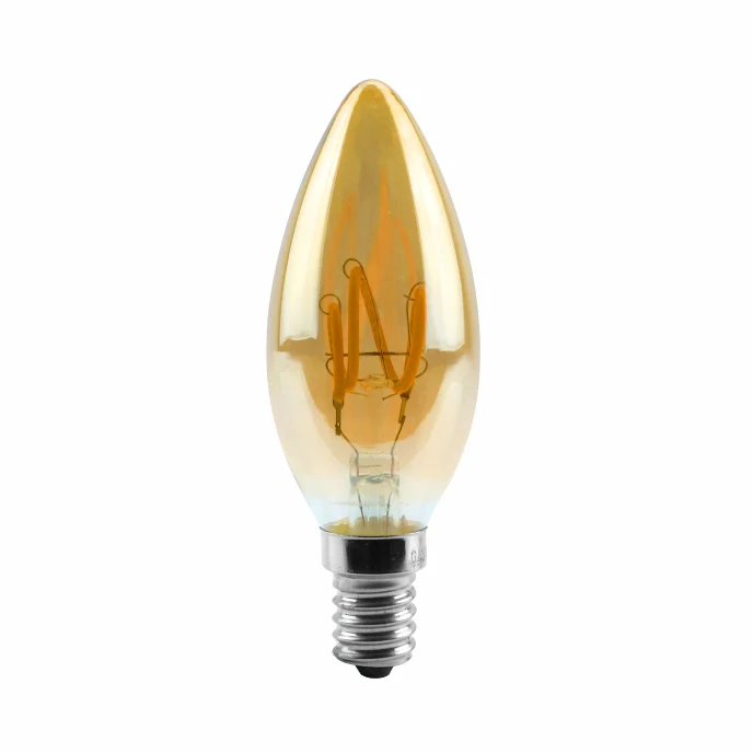 Ampoule LED C35 Filament Culot E14 (Ambrée)
