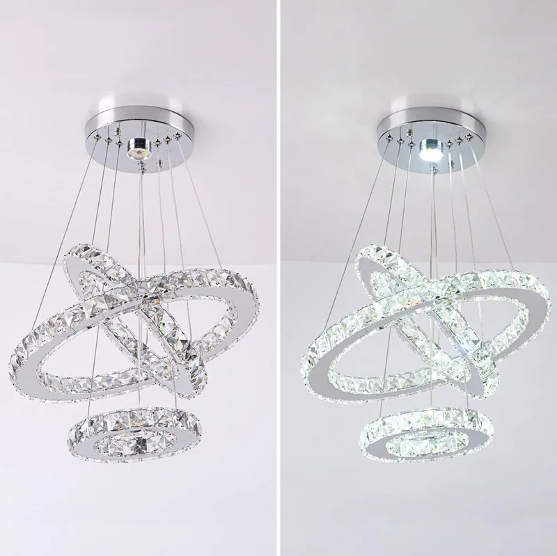 Lustre Anneaux de Cristal Lucido