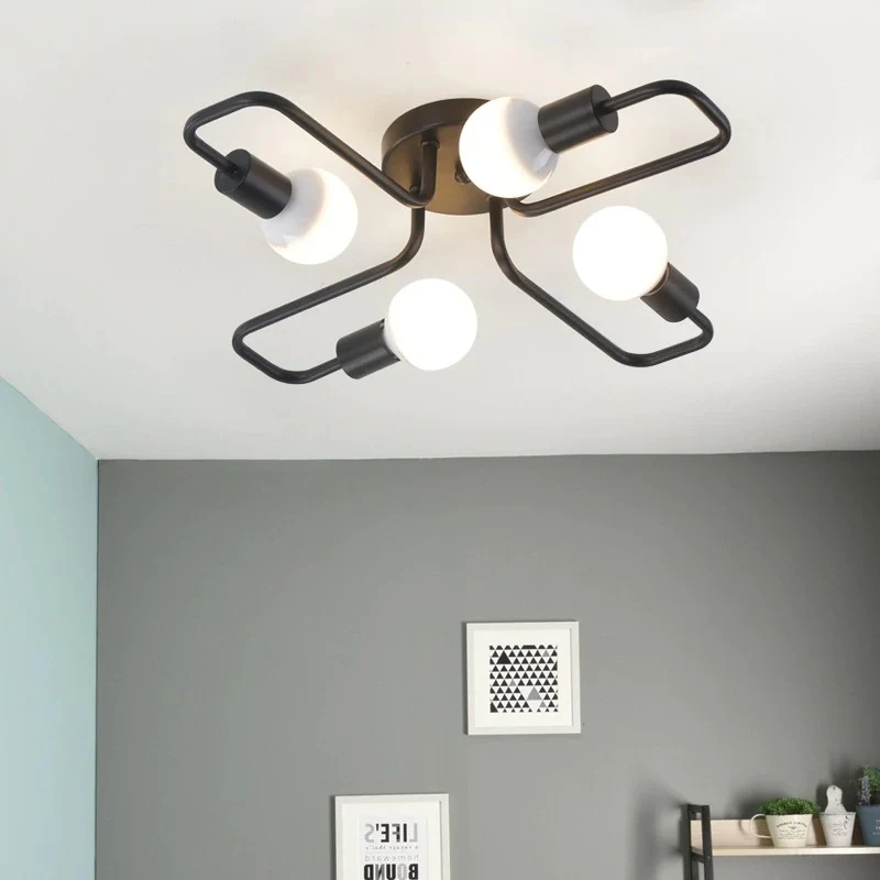 Lustre Plafond Moderne Quattro