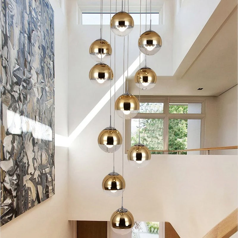 Lustre Boule Dorée Splendido