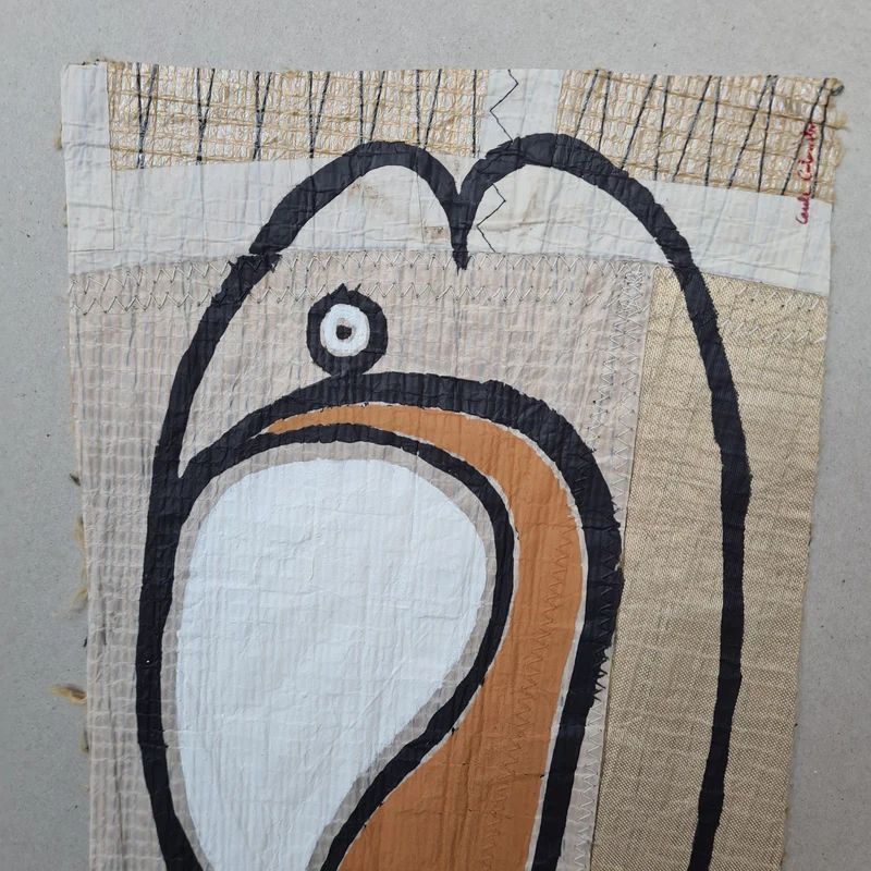 Peinture sur voile Poisson par Cécile Colombo