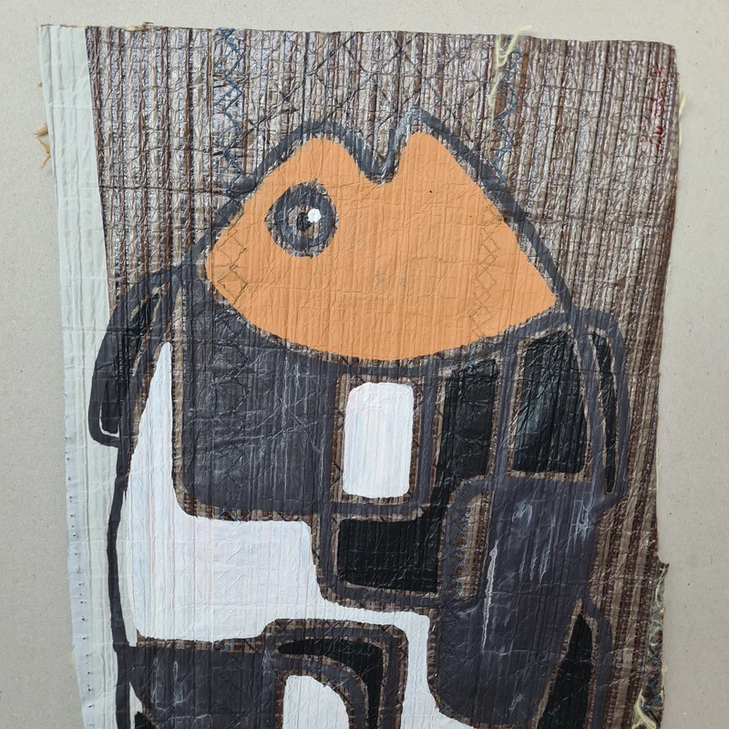 Peinture sur voile Poisson par Cécile Colombo