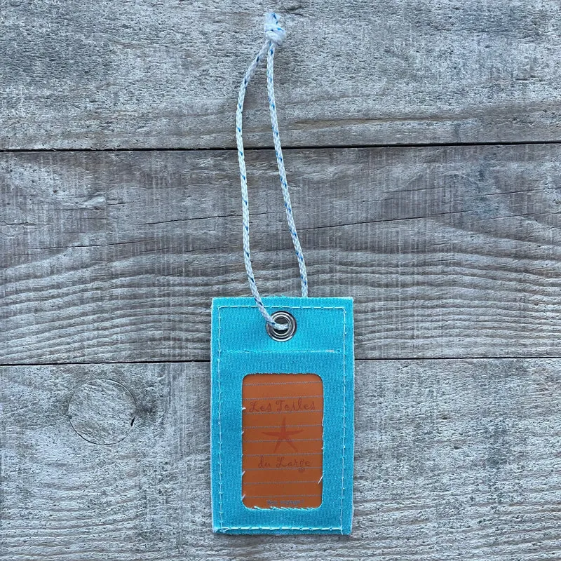Etiquette Bagage Turquoise