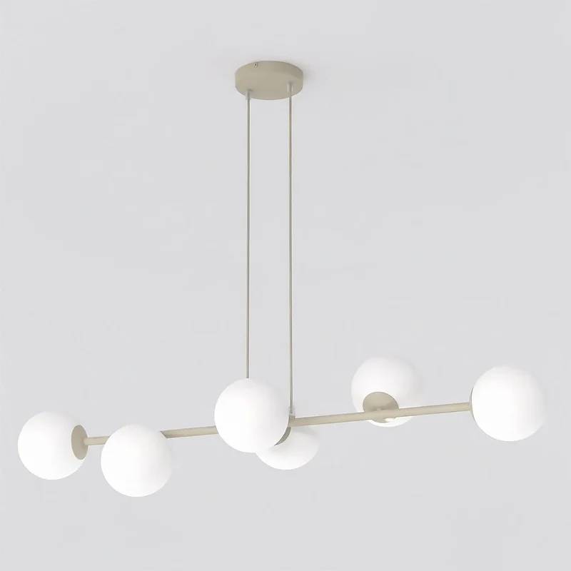 Suspension Verre Blanc Ambiance Chaleureuse