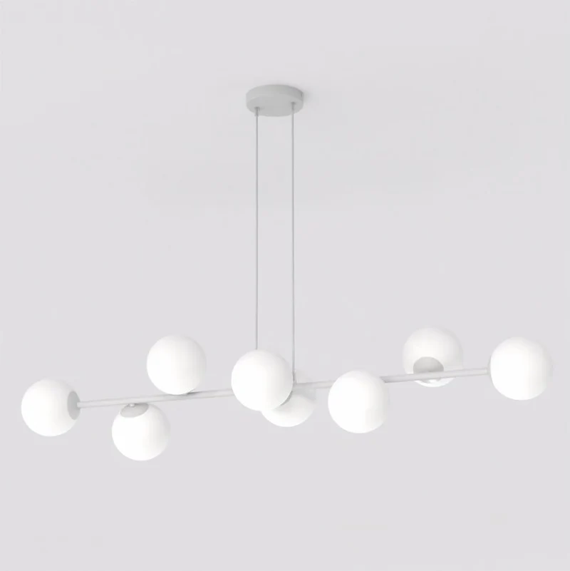 Suspension Verre Blanc Ambiance Chaleureuse
