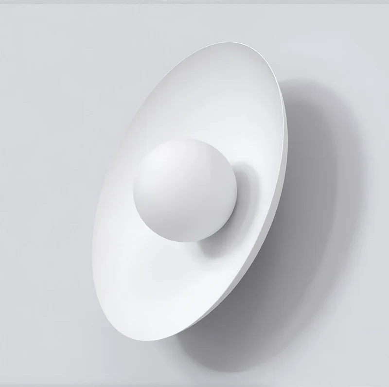 Applique Murale Verre demi-sphère Minimaliste