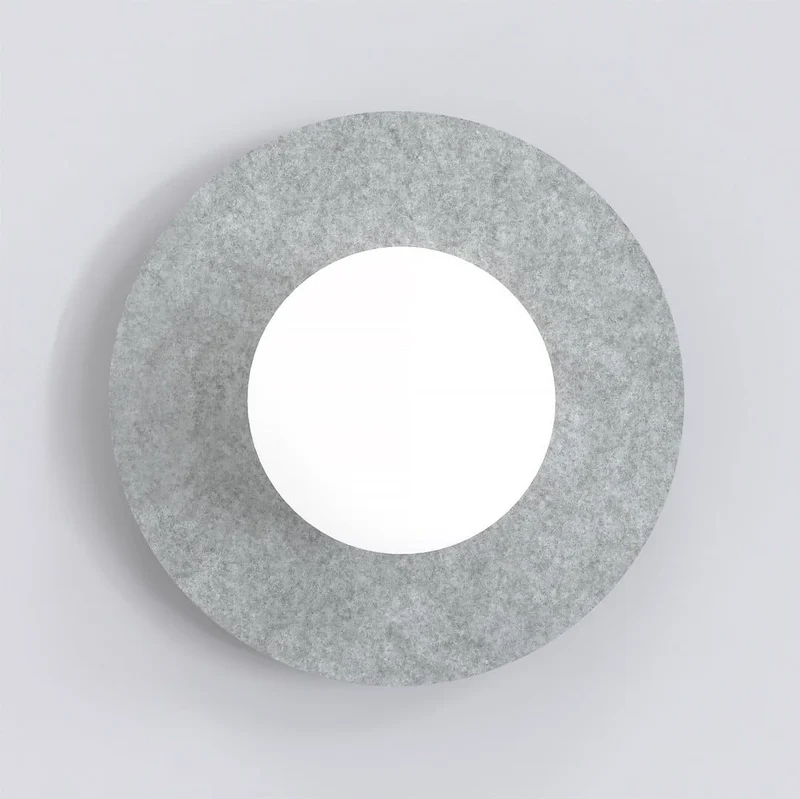 Suspension feutre rond design boho artisanal