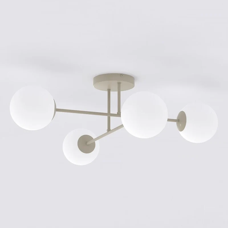 Lustre de Cuisine - Spots verre transparent style moderne