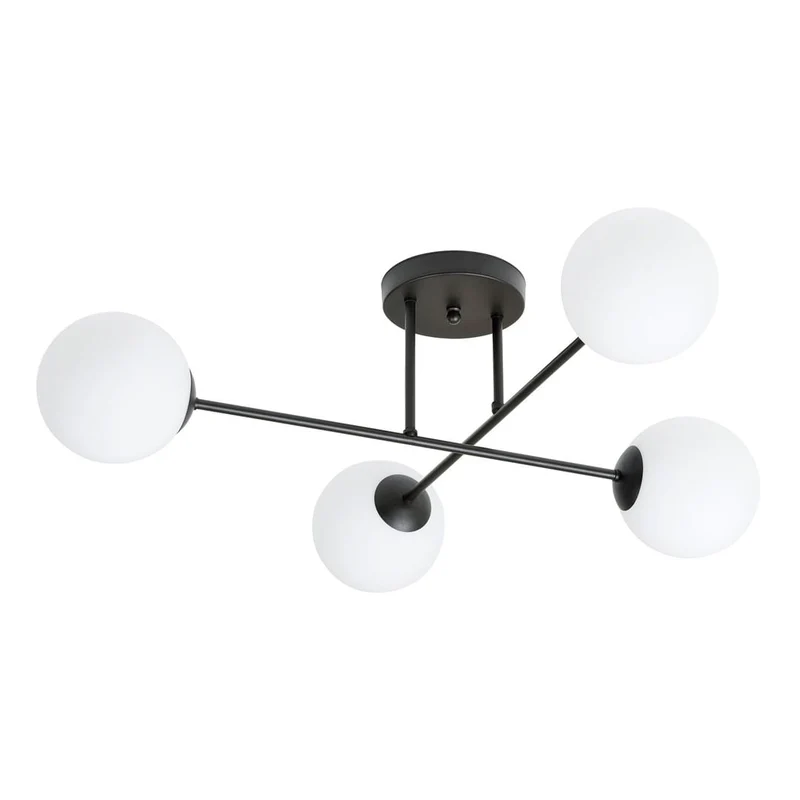 Lustre de Cuisine - Spots verre transparent style moderne