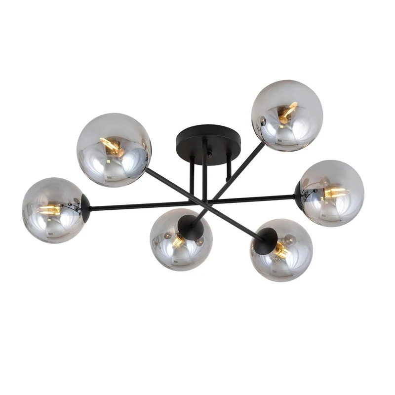 Lustre de Cuisine - Spots verre transparent style moderne