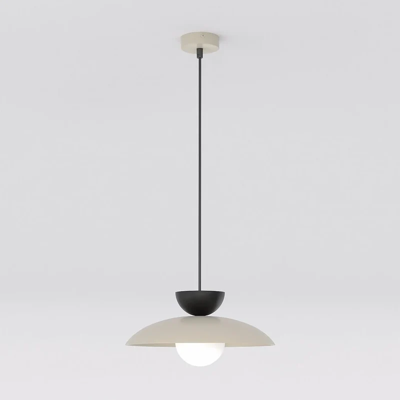 Suspension globe verre dépoli style moderne