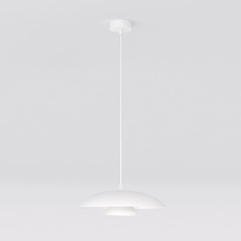 Suspension Cuisine - Cylindre acier finition mate scandinave