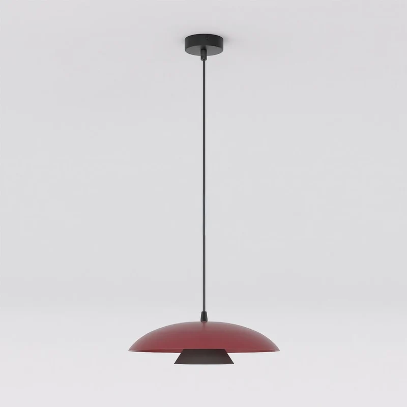Suspension Cuisine - Cylindre acier finition mate scandinave