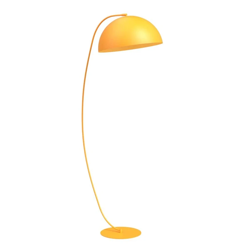 Lampadaire arc acier laqué style contemporain pour chambre