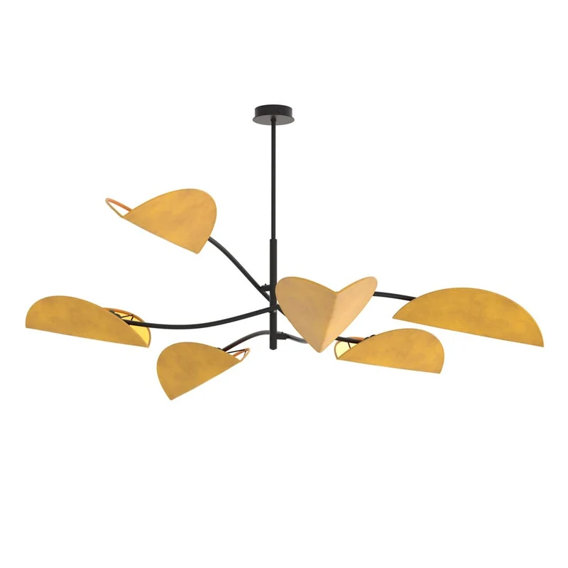 Lustre abat-jour tissu glamour grand format