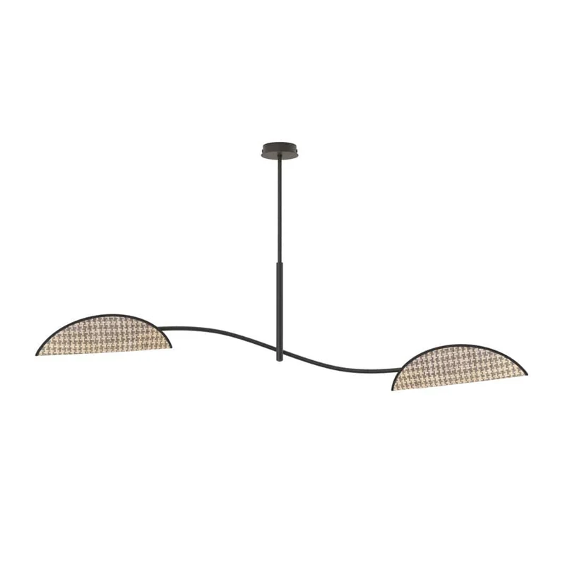Lustre abat-jour tissu glamour grand format
