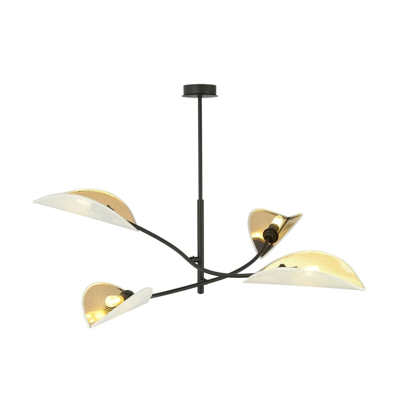 Lustre abat-jour tissu glamour grand format