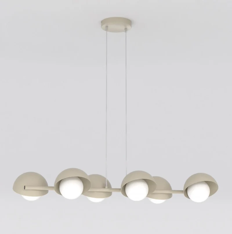 Suspension lustre noir acier