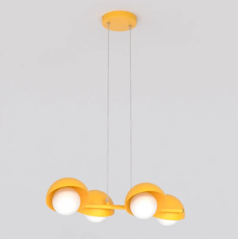 Suspension lustre noir acier