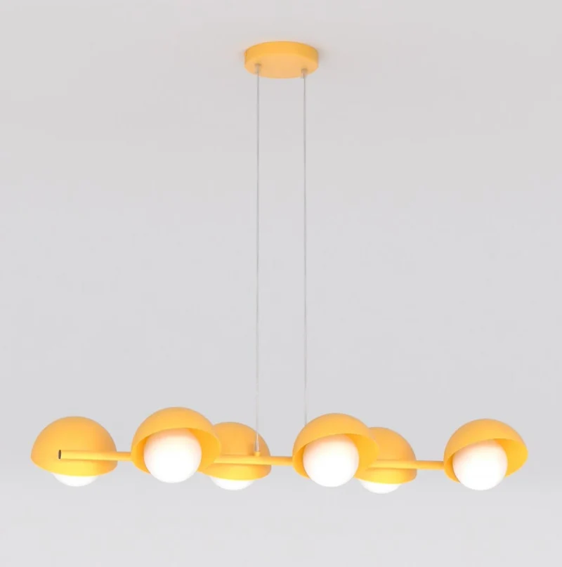 Suspension lustre noir acier