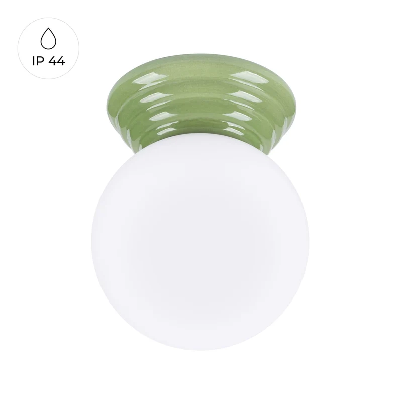 Plafonnier Spot Ampoule Vert Olive Minimaliste IP44