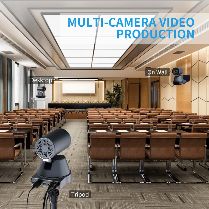 FEELWORLD 4K12X Caméra PTZ 4K USB HDMI POE 12X Zoom panoramique inclinable optique pour la diffusion en direct
