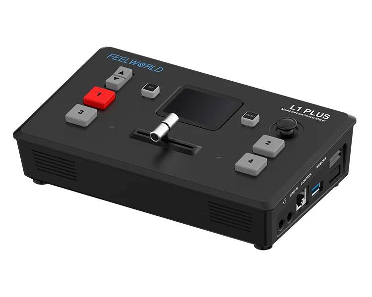 FEELWORLD L1 PLUS Mélangeur vidéo multi-caméras Switcher 2" Touch PTZ Control 4K Input Live Streaming