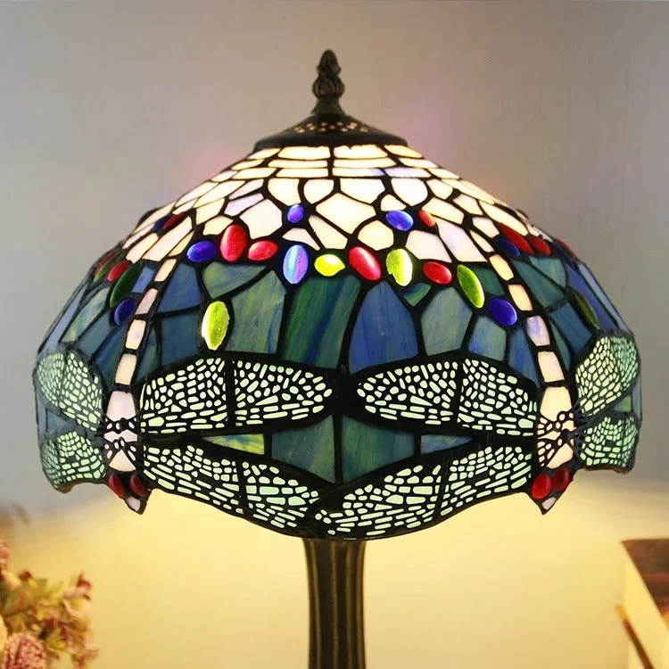 Lampe Tiffany Bleue