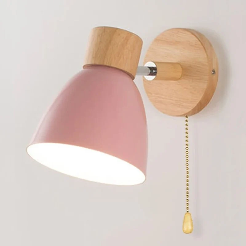 Applique Murale Chambre à Coucher Colorée – Interrupteur Rétro Ludique