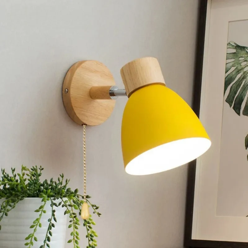 Applique Murale Chambre à Coucher Colorée – Interrupteur Rétro Ludique
