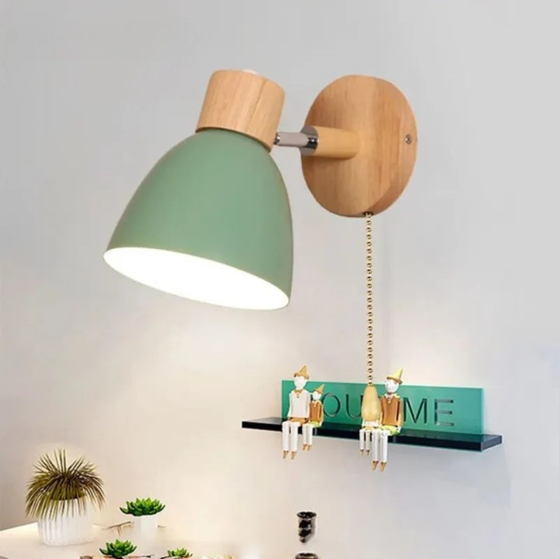Applique Murale Chambre à Coucher Colorée – Interrupteur Rétro Ludique