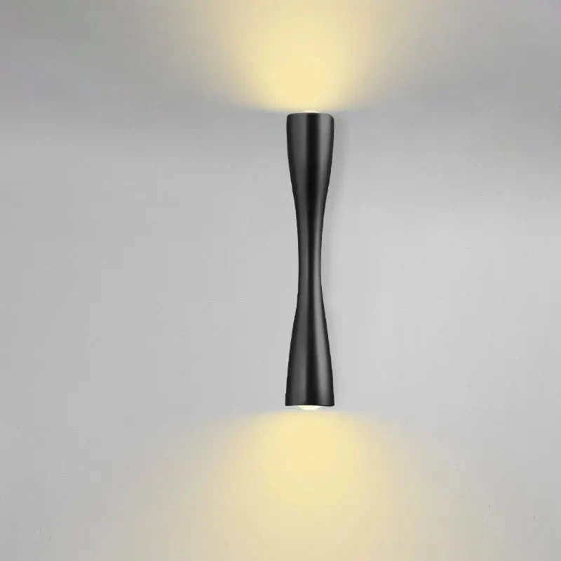 Luminaire Mural Salle de Bain Sculptural – IP66, Noir, Doré ou Blanc