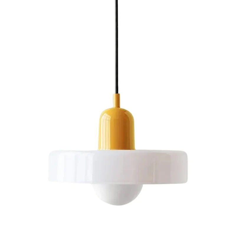 Suspension Transparente en Verre Coloré – Point Focal pour Salle à Manger