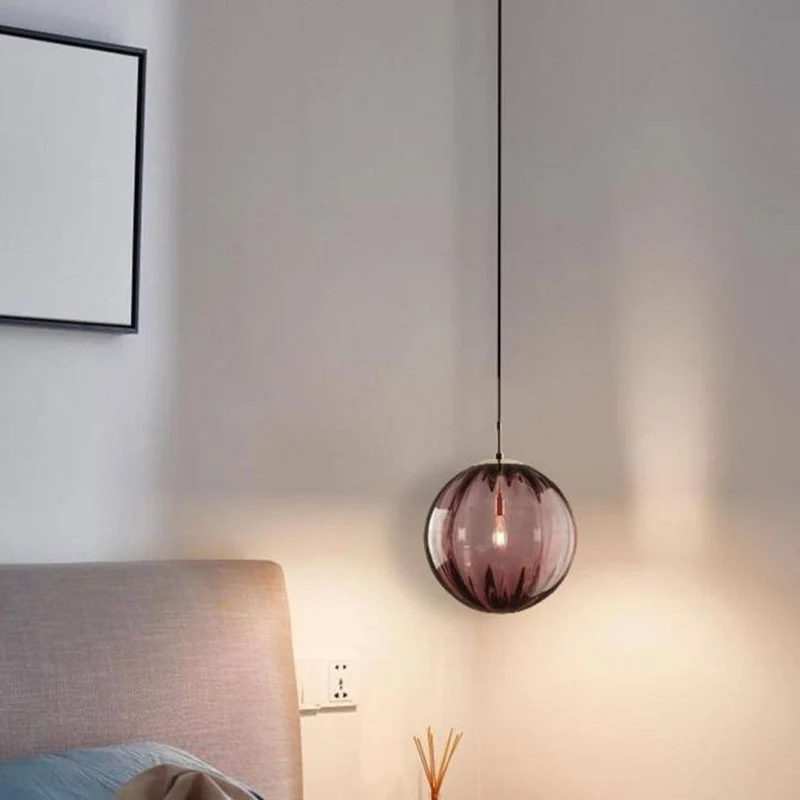 Suspension Tête de Lit en Verre Pastel – 4 Couleurs Douces au Choix