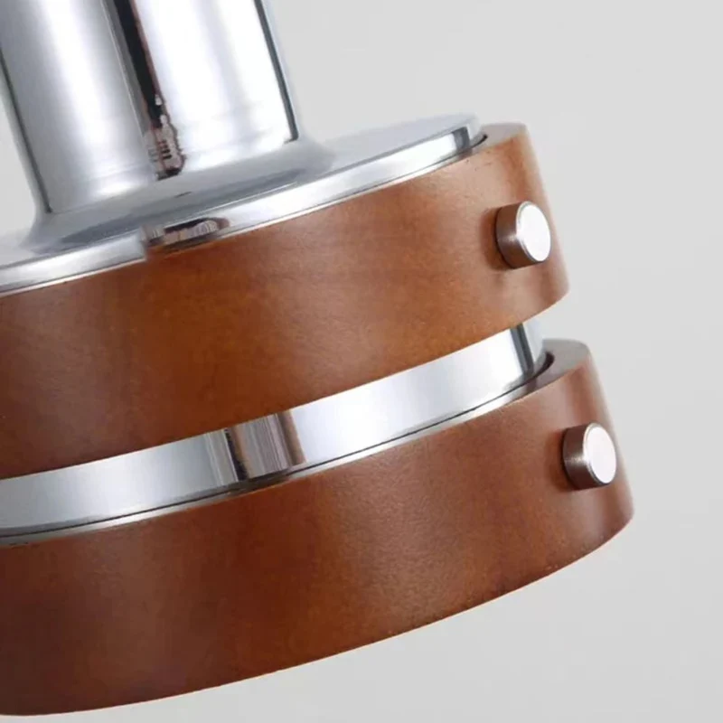 Suspension Marron en Bois et Métal – Design Épuré pour Salon ou Chambre