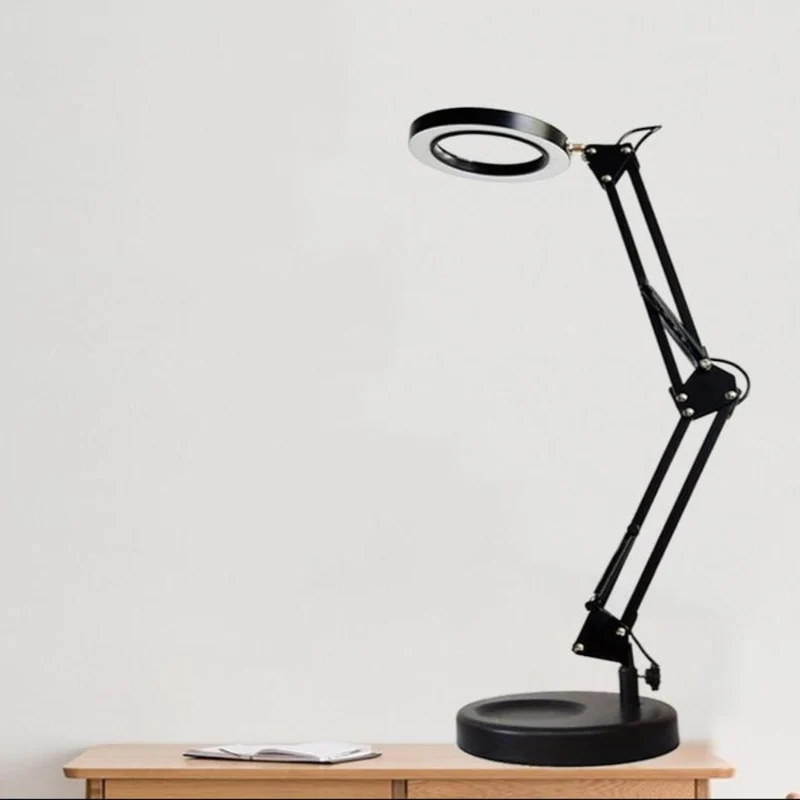 Lampe de Bureau Led à Bras Articulé Noir