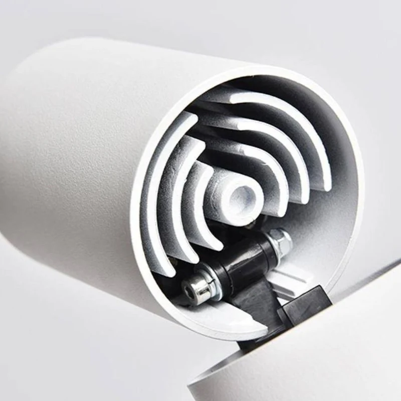 Spot Rond LED Aluminium 360° – Noir ou Blanc, Angle Personnalisable