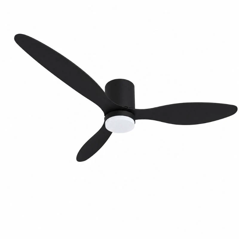Ventilateur de Plafond LED 18W CCT Noir avec Télécommande Ø107cm