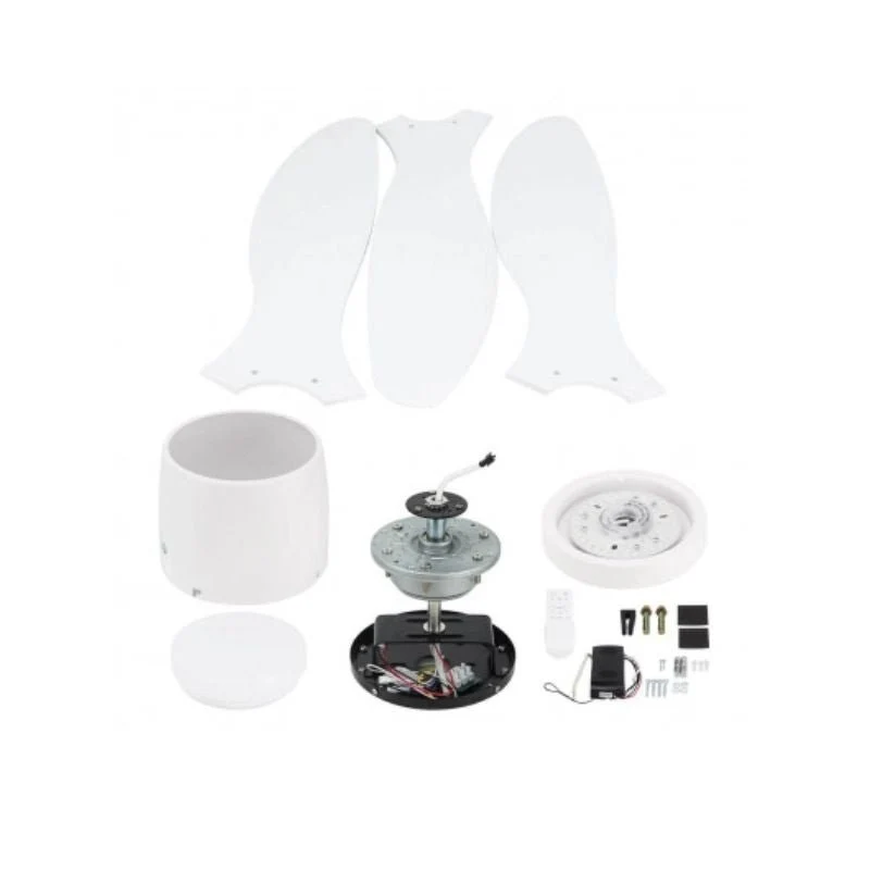Ventilateur de Plafond LED 18W CCT Blanc avec Télécommande Ø107cm