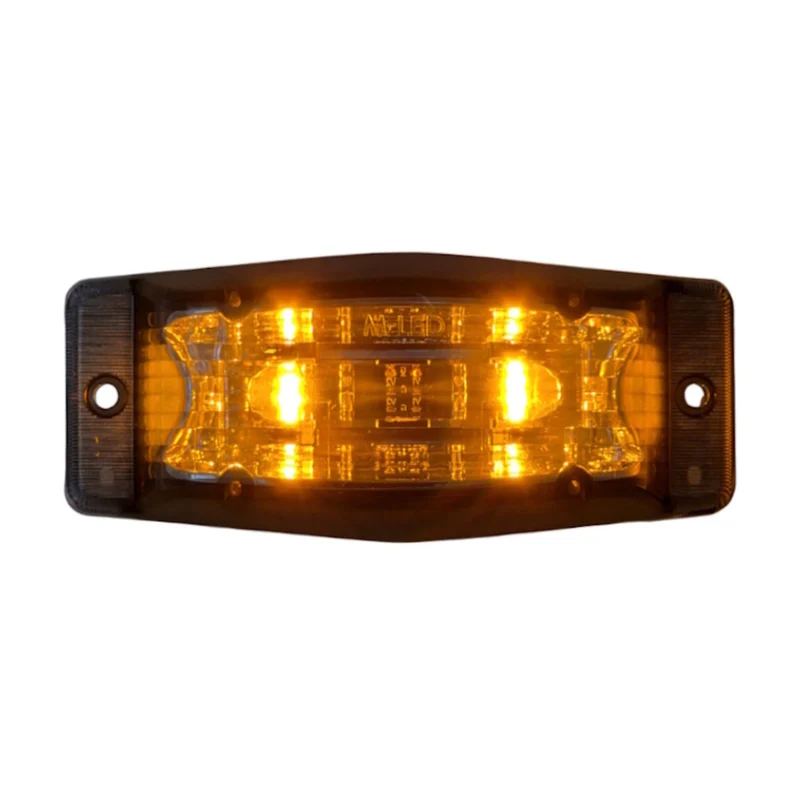 Lampe LED double brûleur extra-plate / bicolore avec lentille foncée