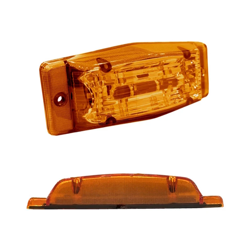 Lampe LED double brûleur extra-plate avec lentille ambrée