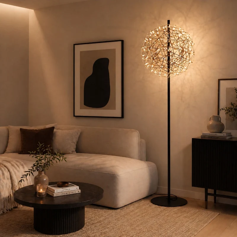 s.luce Atom LED-Stehleuchte aus Metall mit Touchdimmer