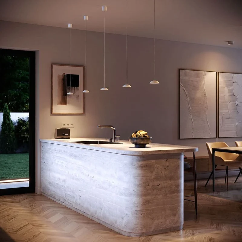 s.luce Santa Air LED-Hängeleuchte Ø 11cm Dimmbar